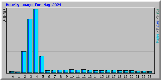 Hourly usage for May 2024