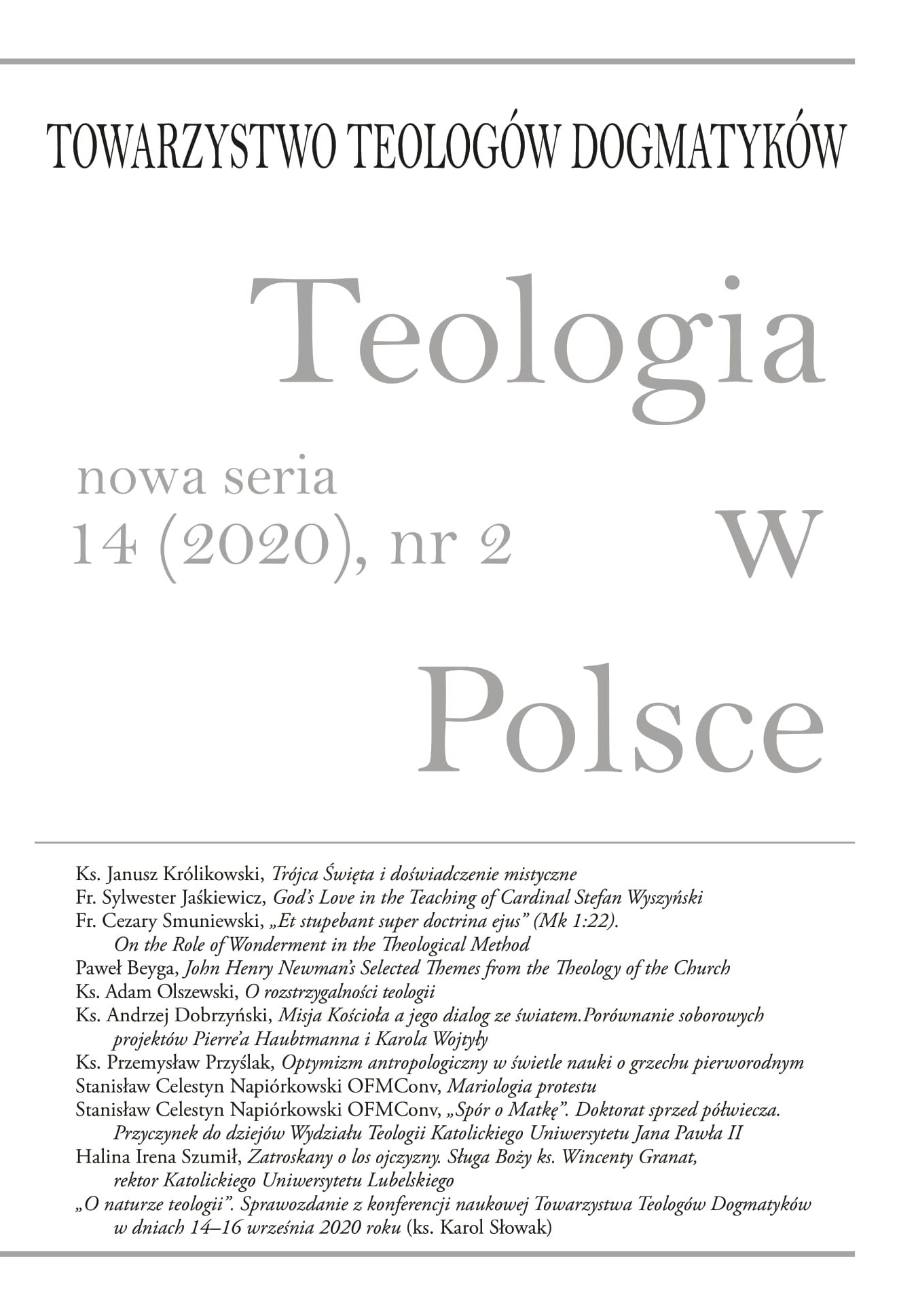 The cover of journal